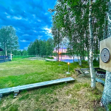 Tuovilan Lomamoekki - Hot Tub - Lakeside Log *